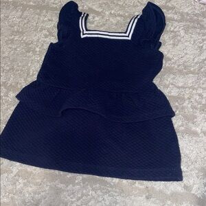 Janie and Jack Navy Blue Dress